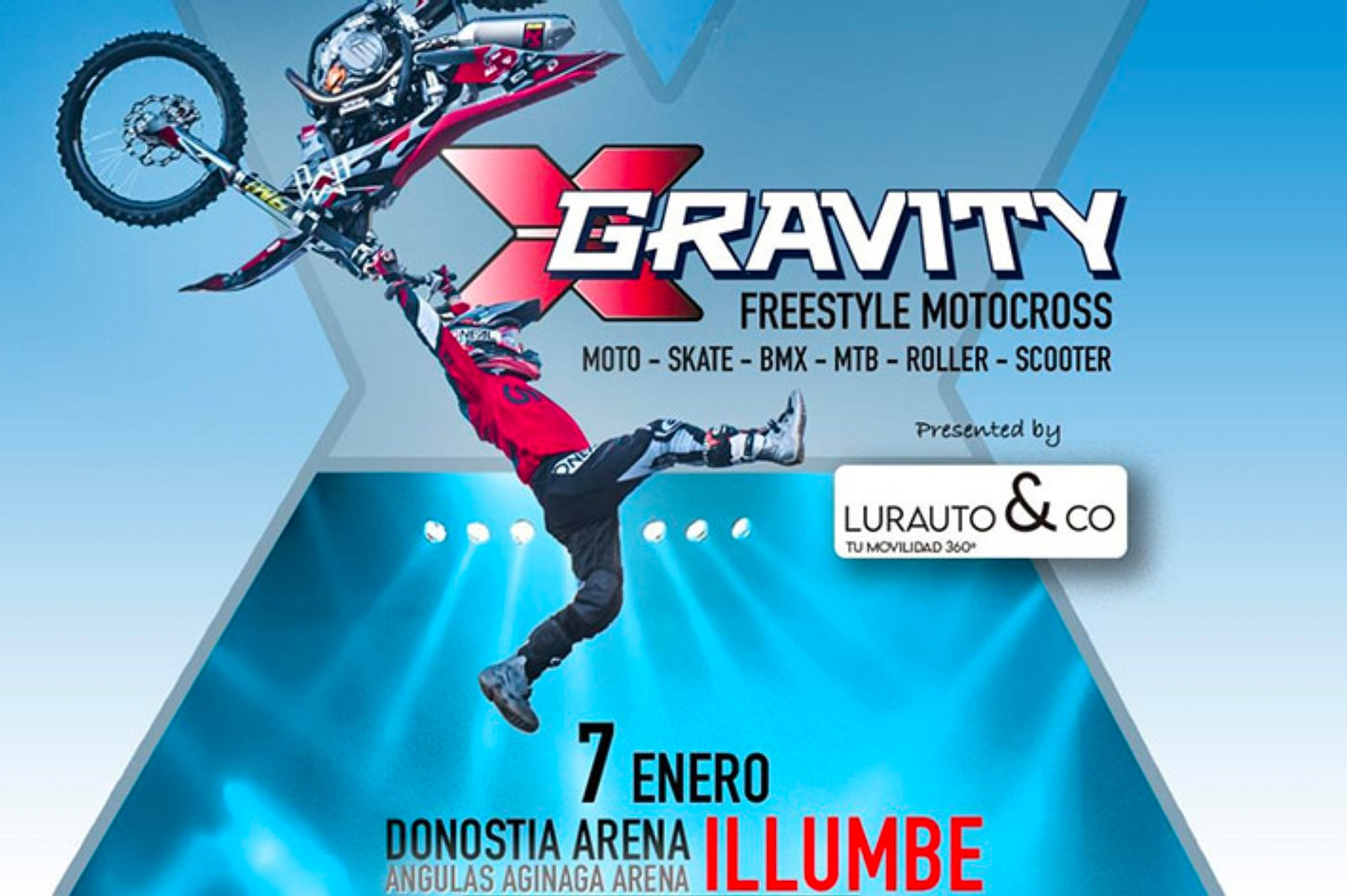 Lurauto&Co patrocinador principal de la primera edición en Donostia del X-Gravity Freestyle
